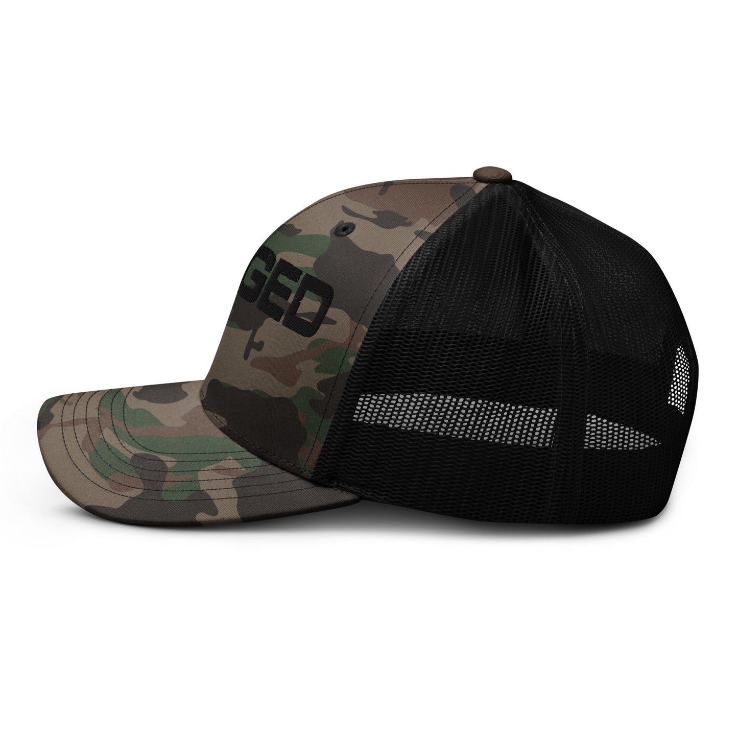 Rugged Camouflage trucker hat