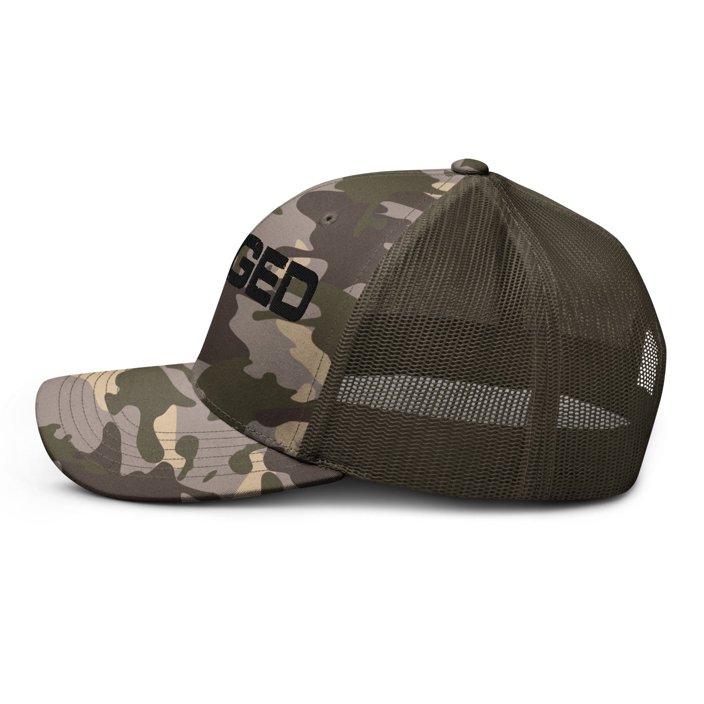 Rugged Camouflage trucker hat