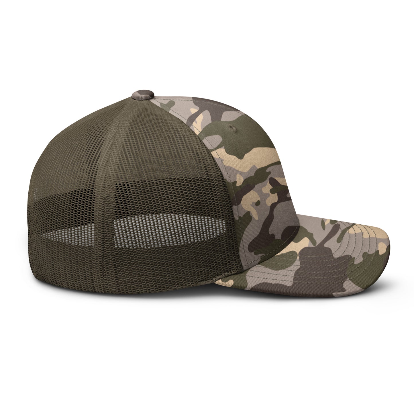 Goat Skull Camouflage trucker hat