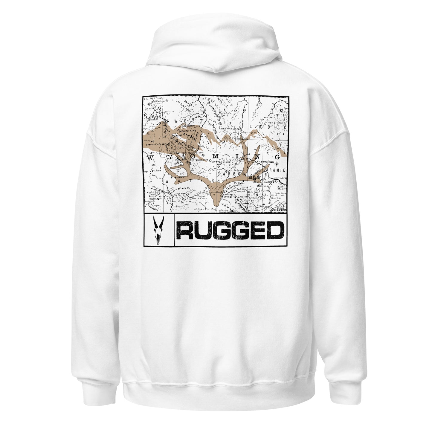 Wyoming Map Hoodie