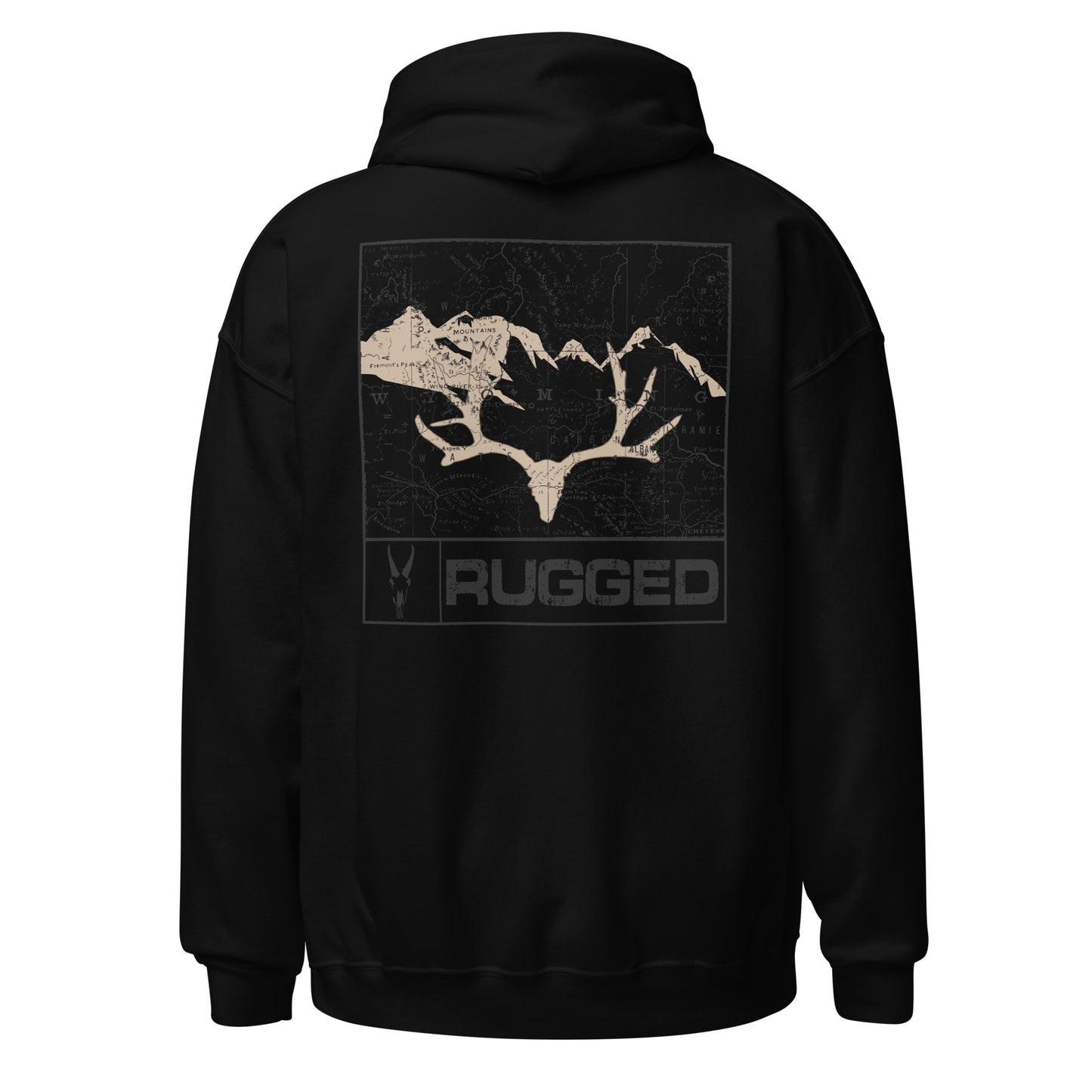 Wyoming Map Hoodie