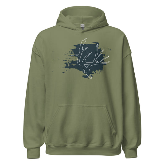 Mule Deer Paint Hoodie