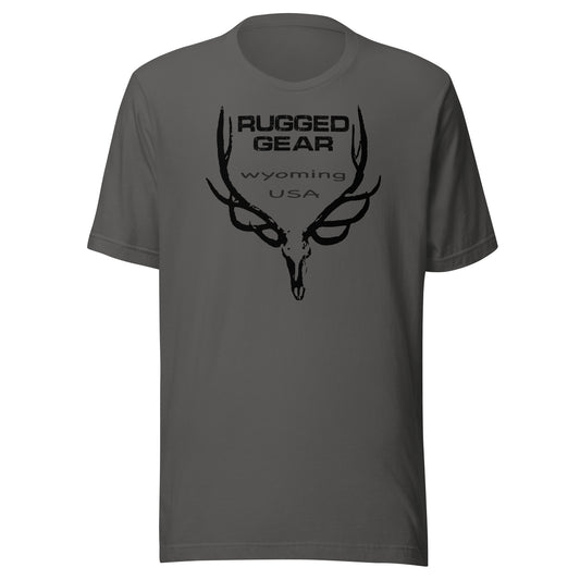 Elk Skull Wyoming USA Tee